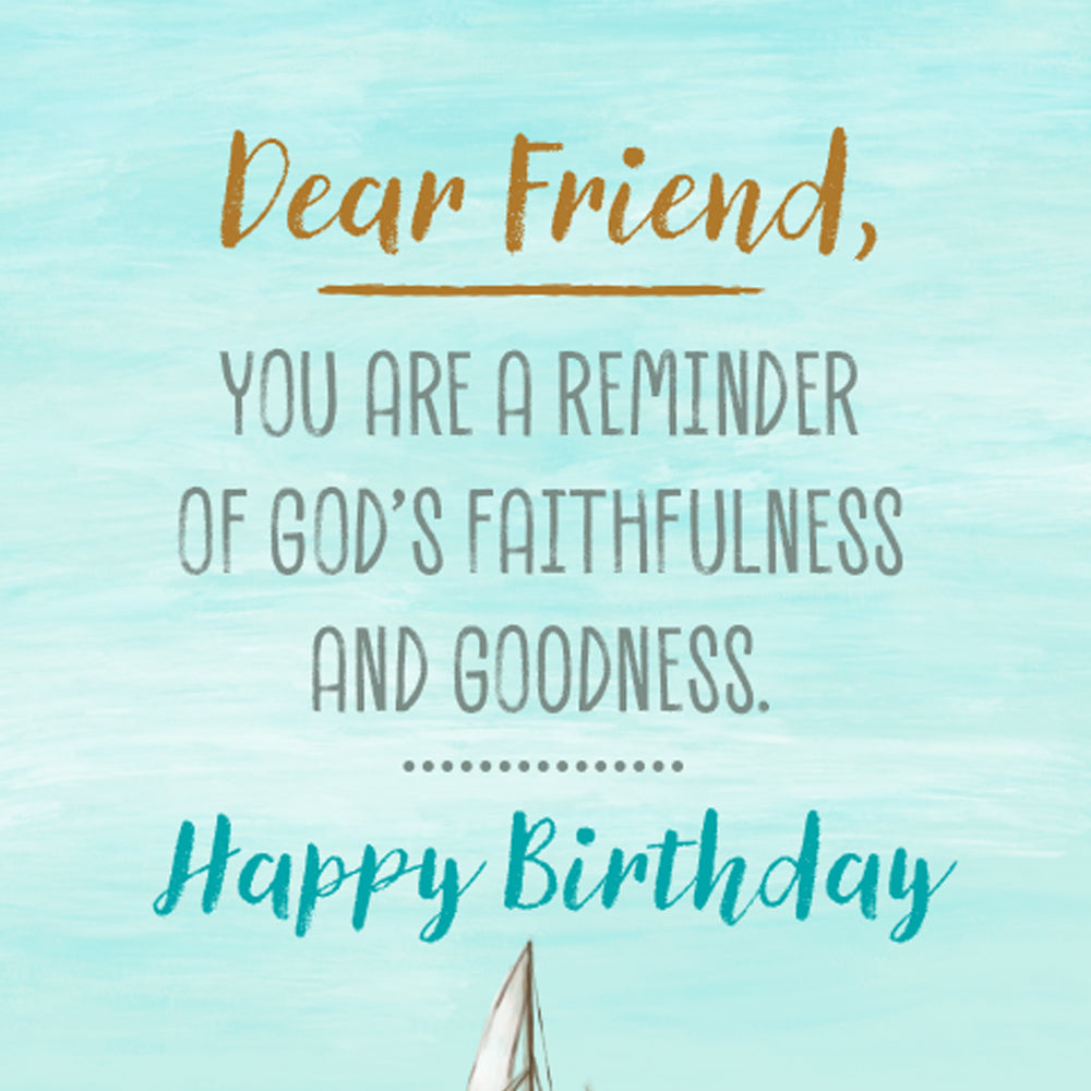 Religious Birthday Card For Friend