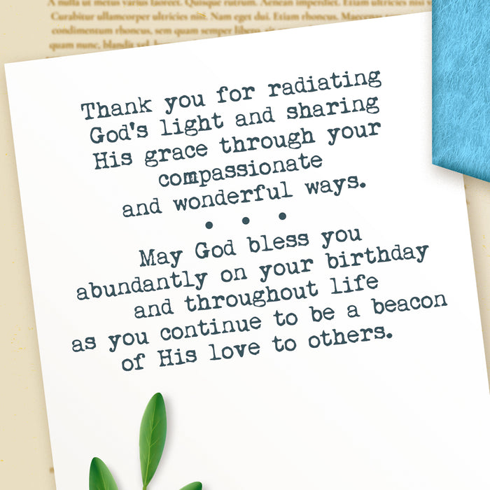 Religious Birthday Card For Pastor