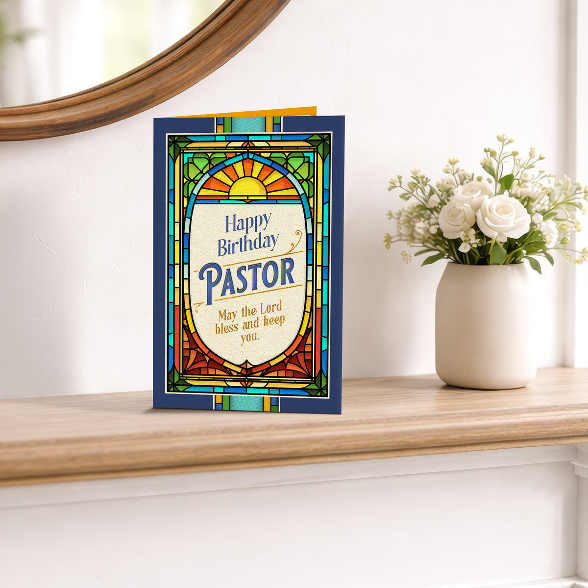Religious Pastor Birthday Card — lifestyle3