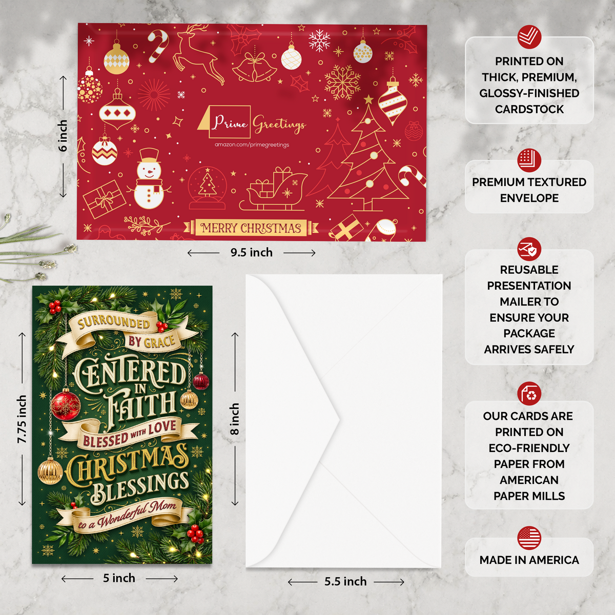 Religious Mom Christmas Card — infographic