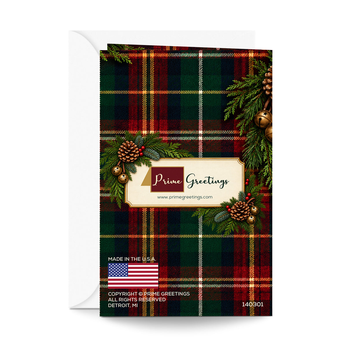 Religious Dad Christmas Card — back