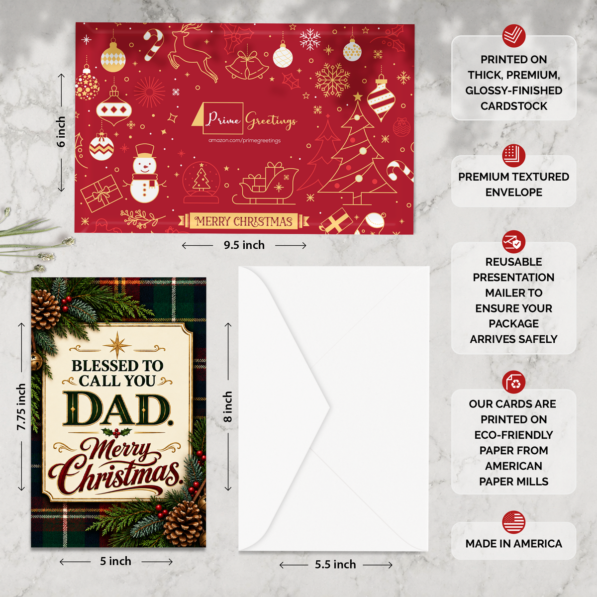 Religious Dad Christmas Card — infographic