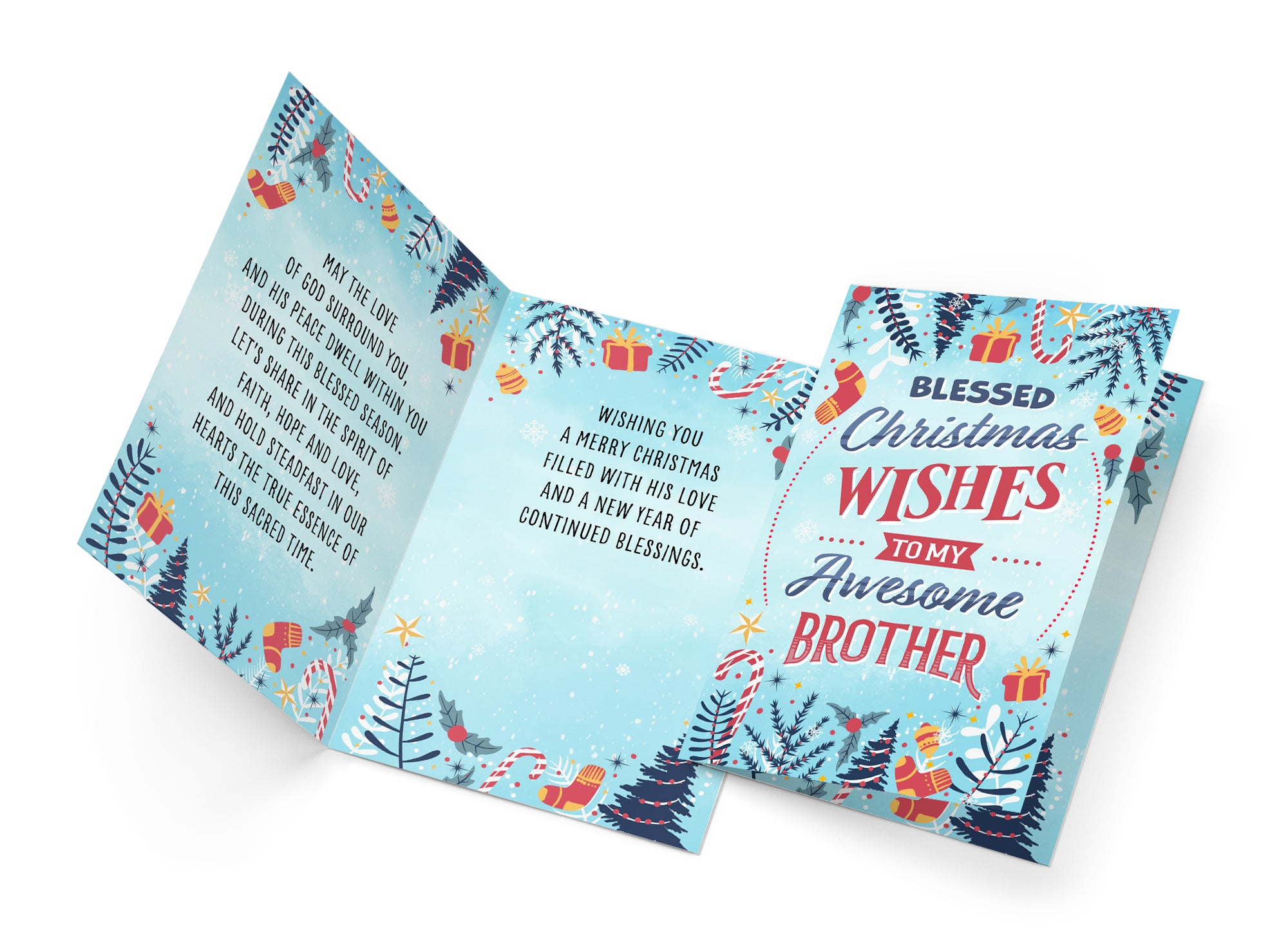 Religious Brother Christmas Card