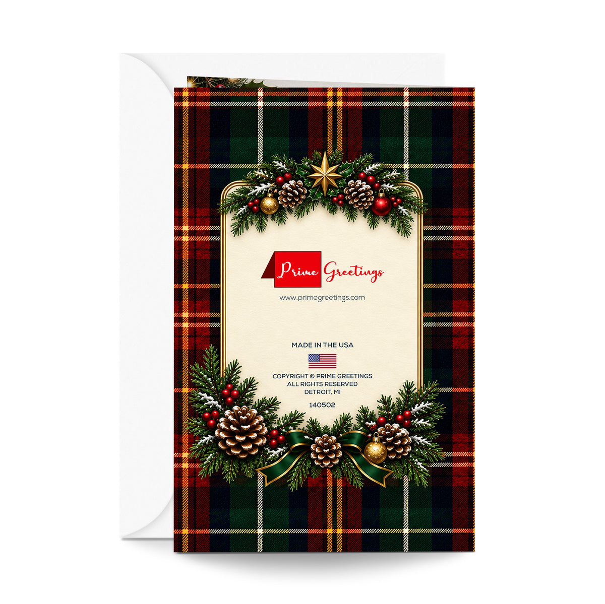 Religious Brother Christmas Card — back