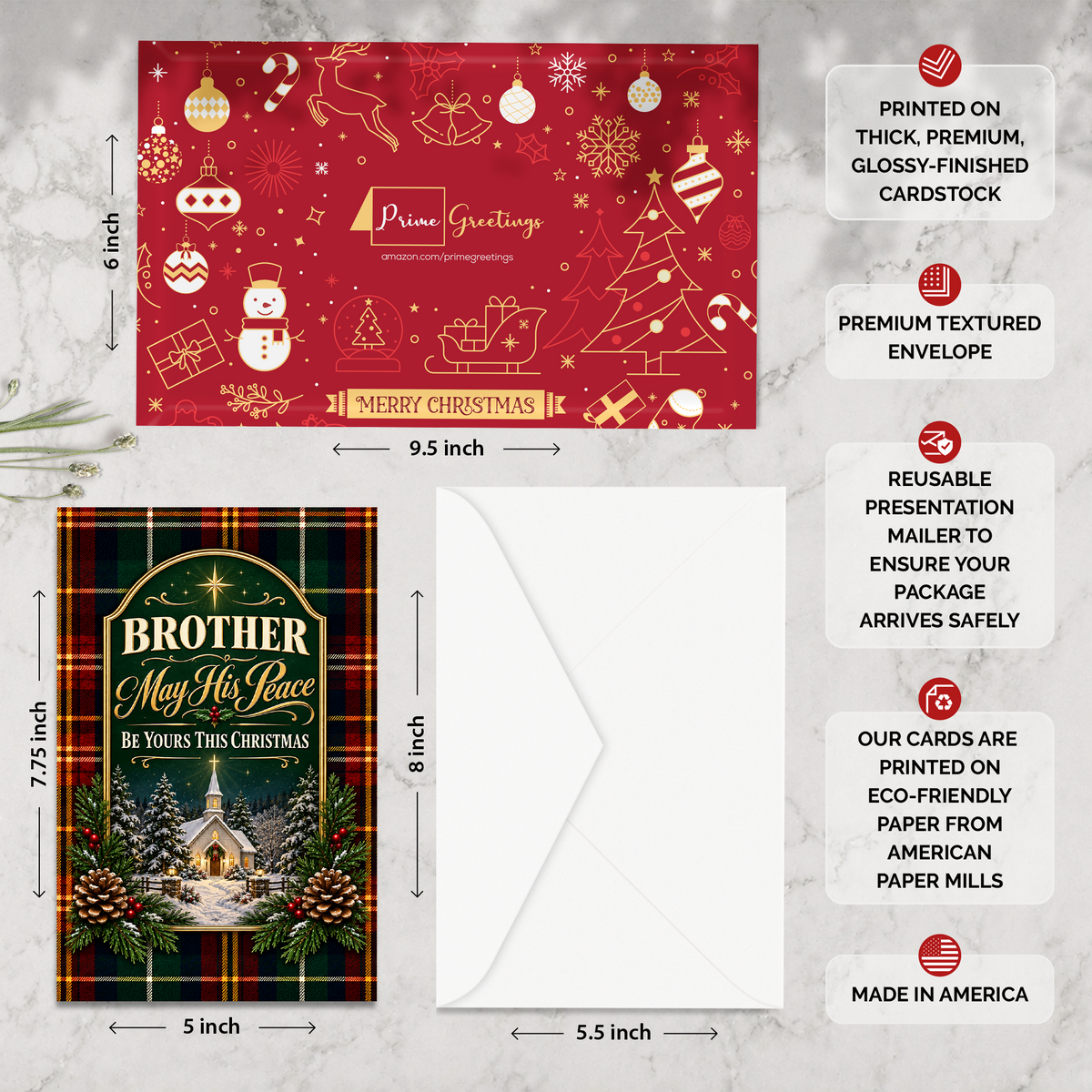 Religious Brother Christmas Card — infographic