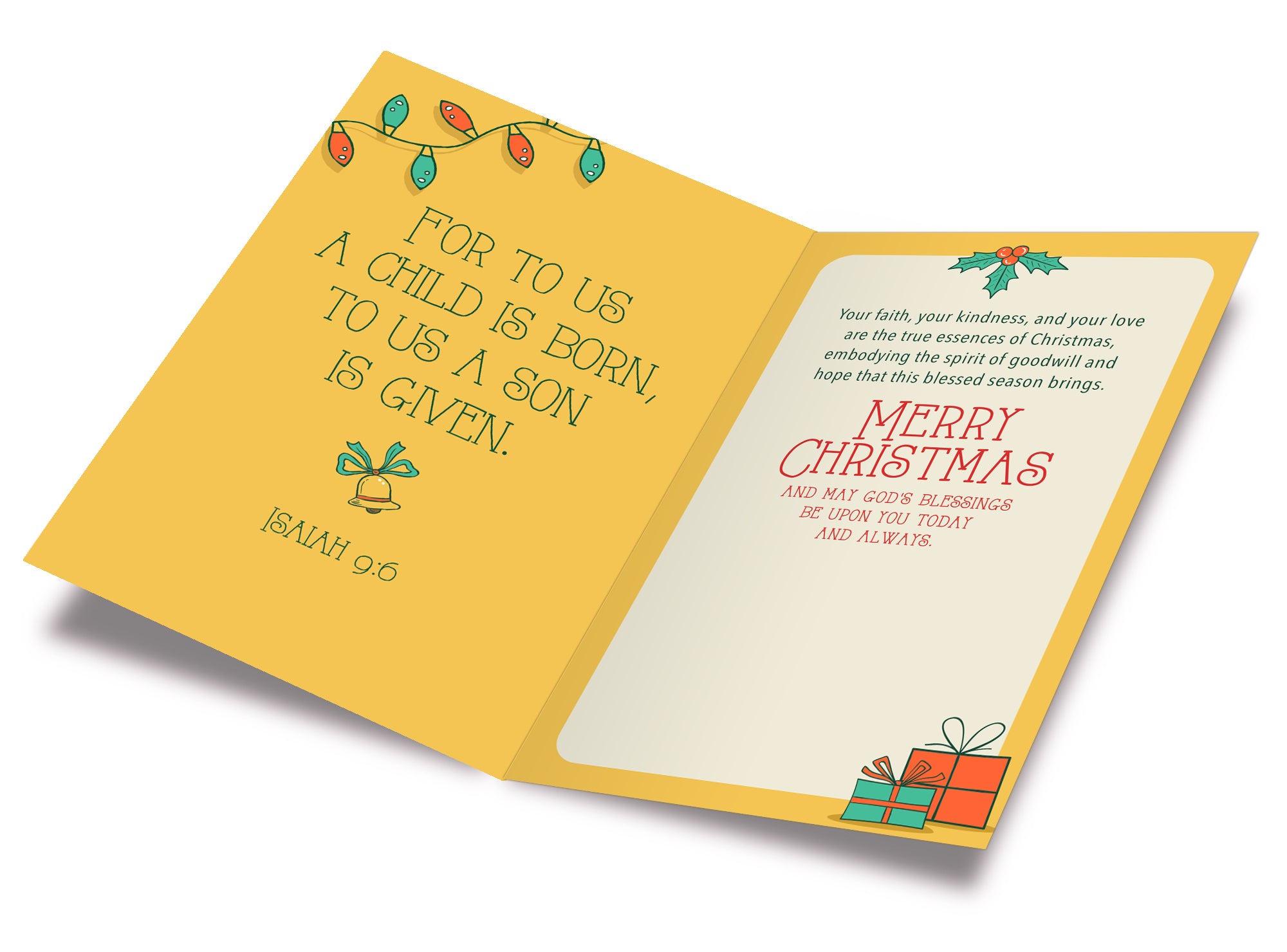 Religious Son Christmas Card