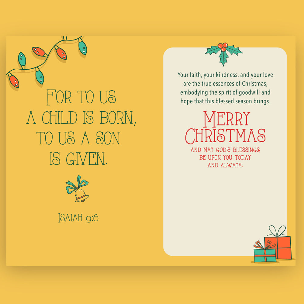 Religious Son Christmas Card