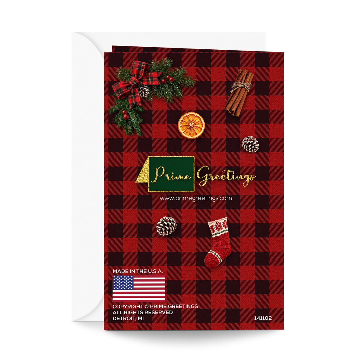 Religious Son Christmas Card — back