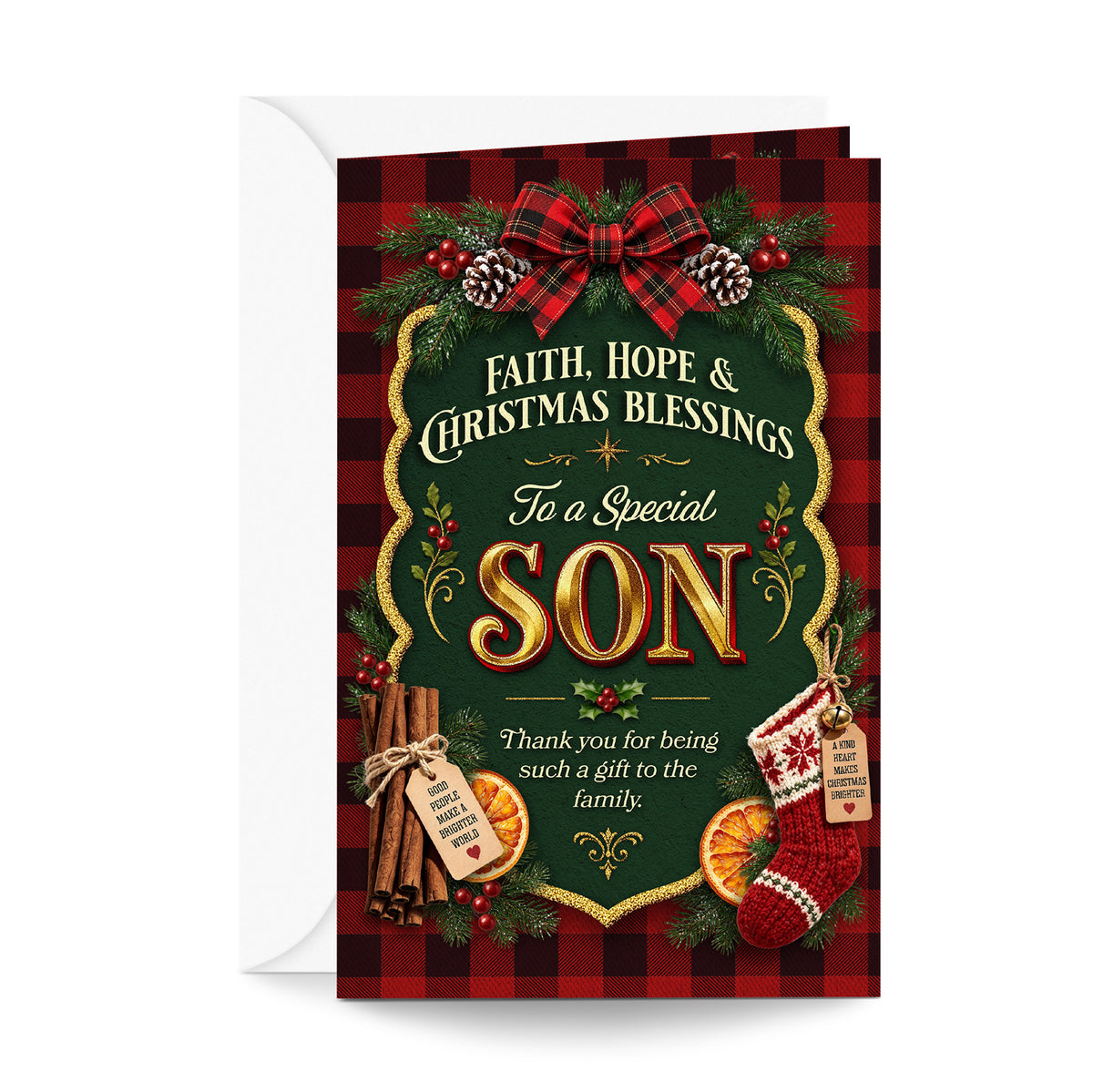 Religious Son Christmas Card — front