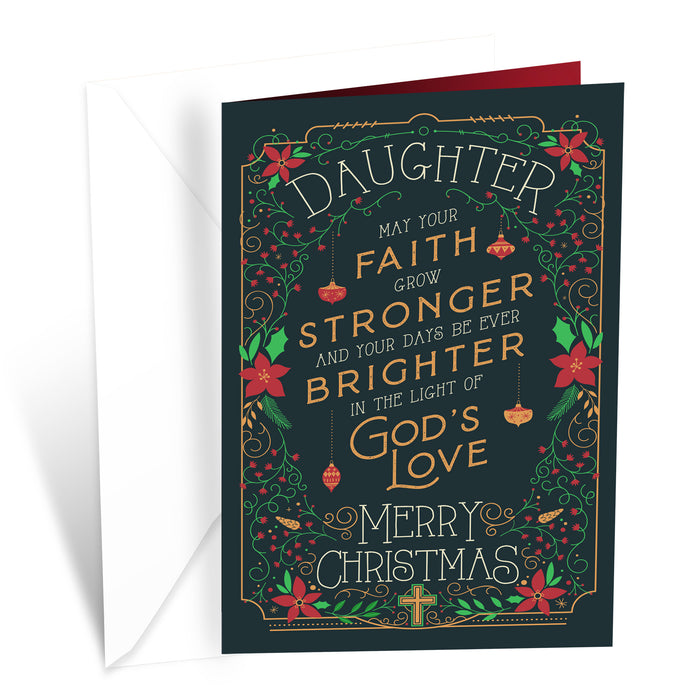 Religious Daughter Christmas Card