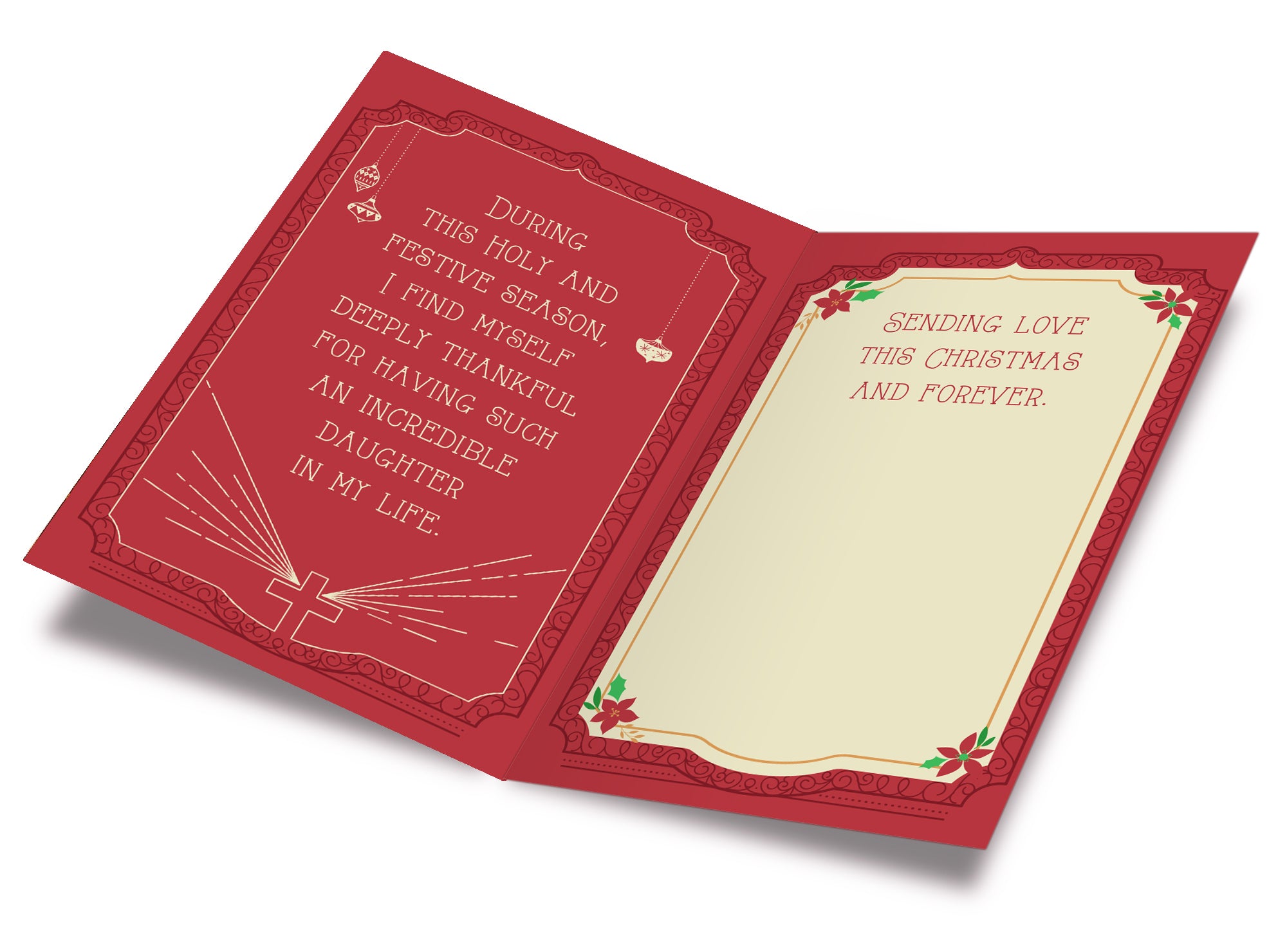 Religious Daughter Christmas Card