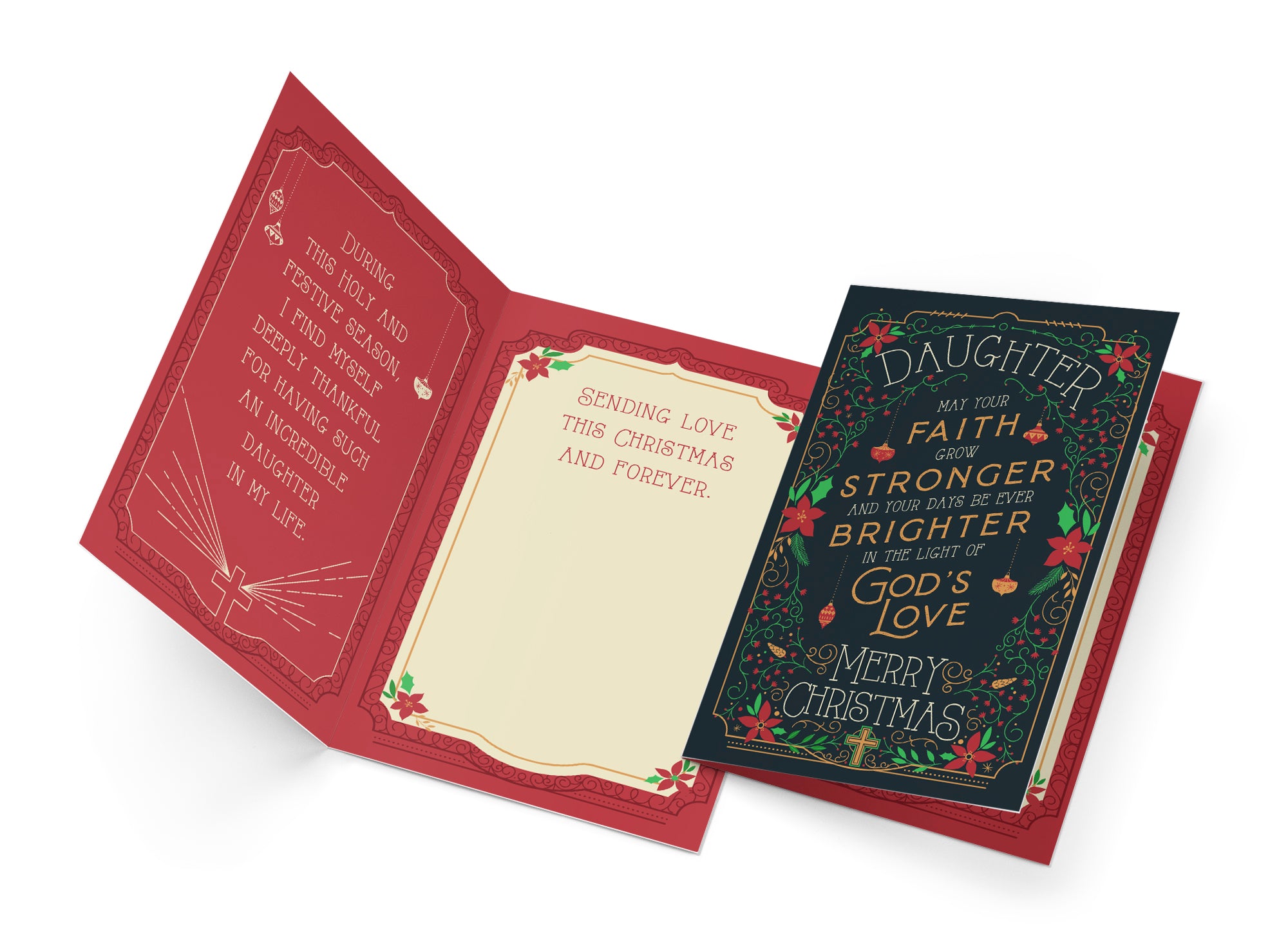 Religious Daughter Christmas Card