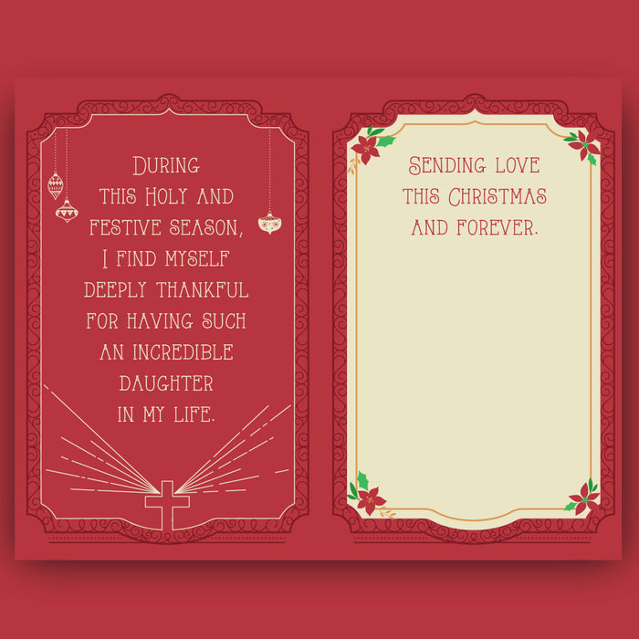 Religious Daughter Christmas Card