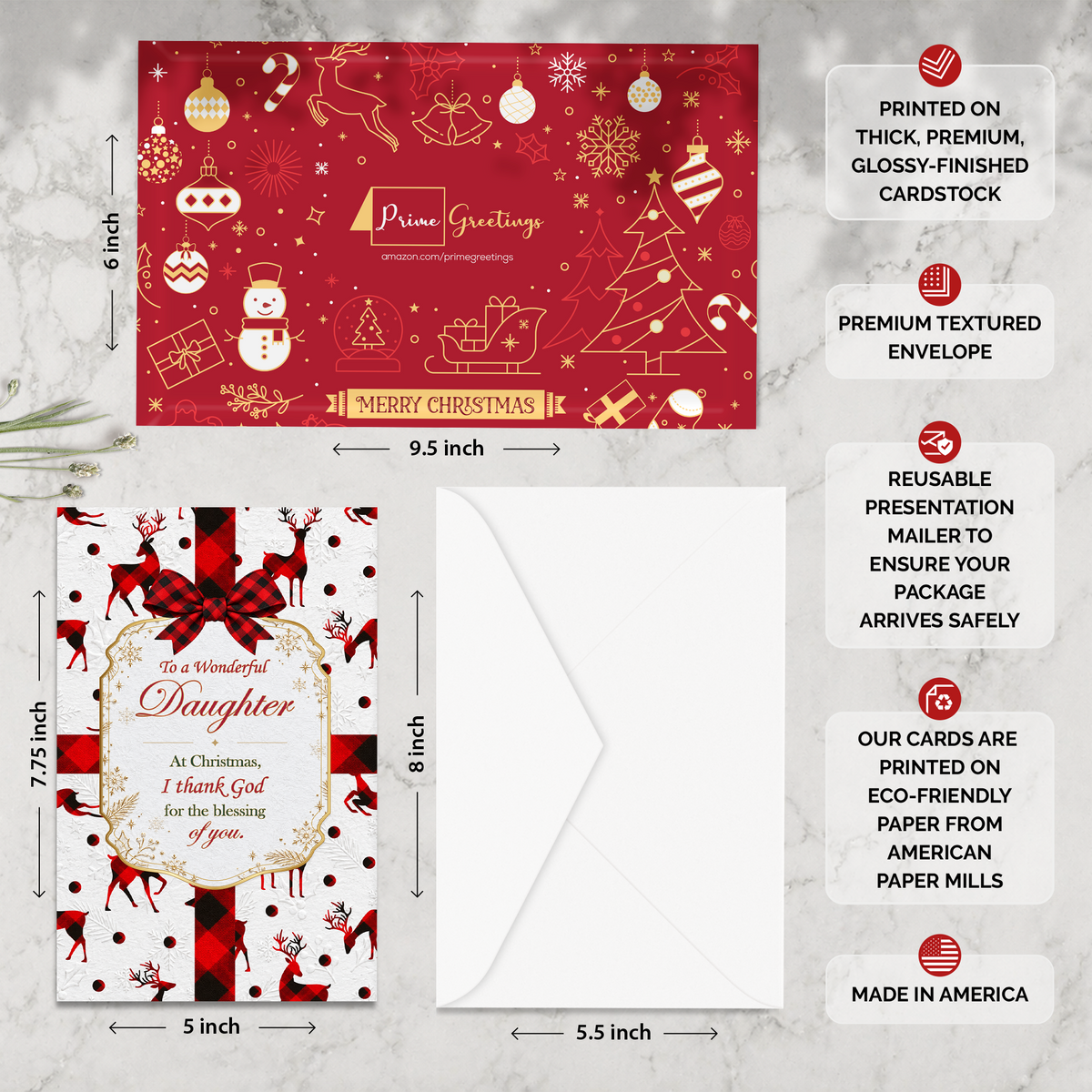Religious Daughter Christmas Card — infographic
