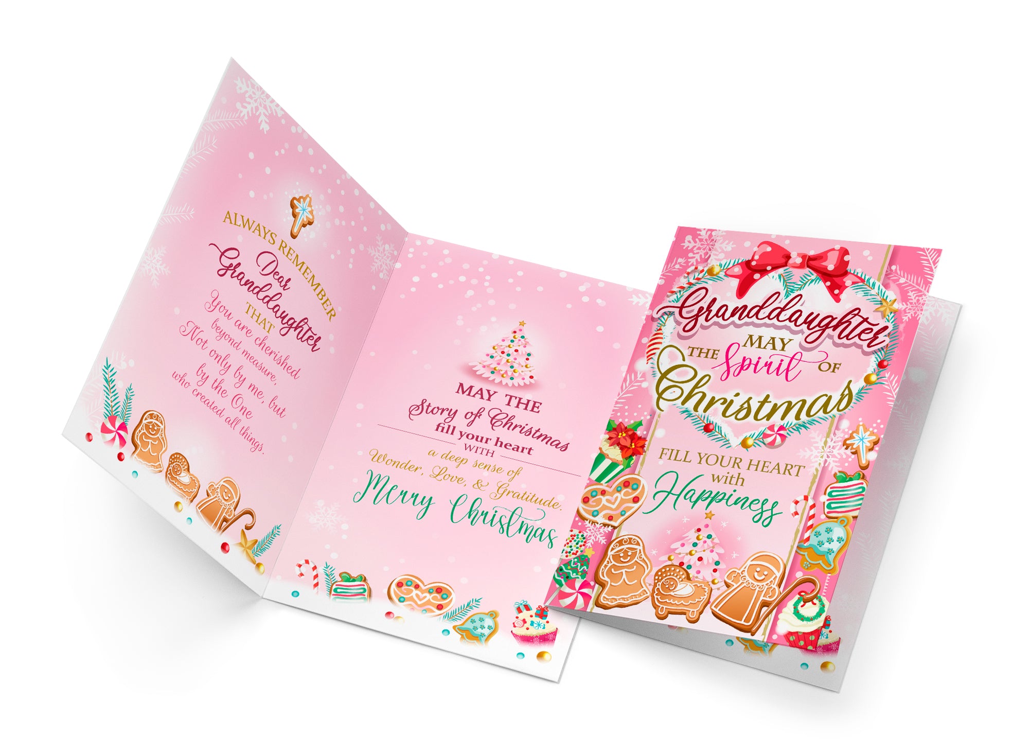 Religious Granddaughter Christmas Card