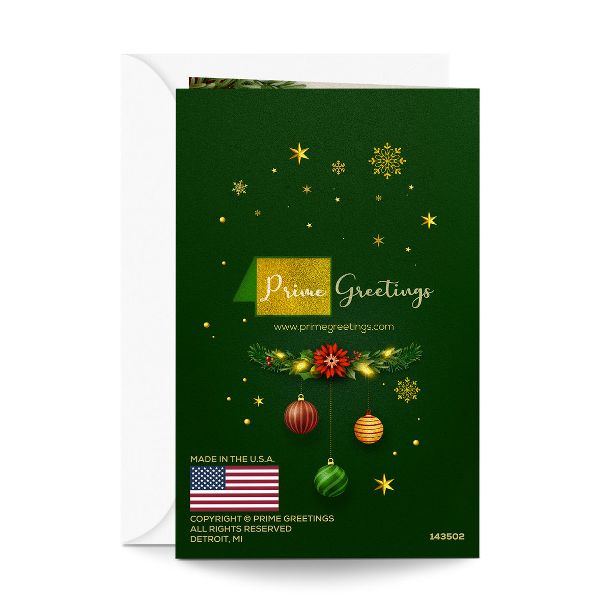 Religious Christmas Card — back