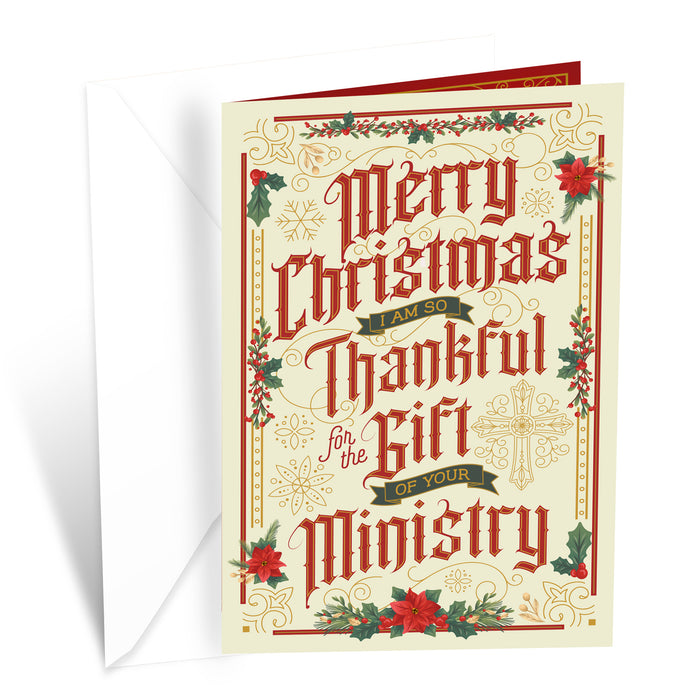 Religious Pastor Priest Christmas Card