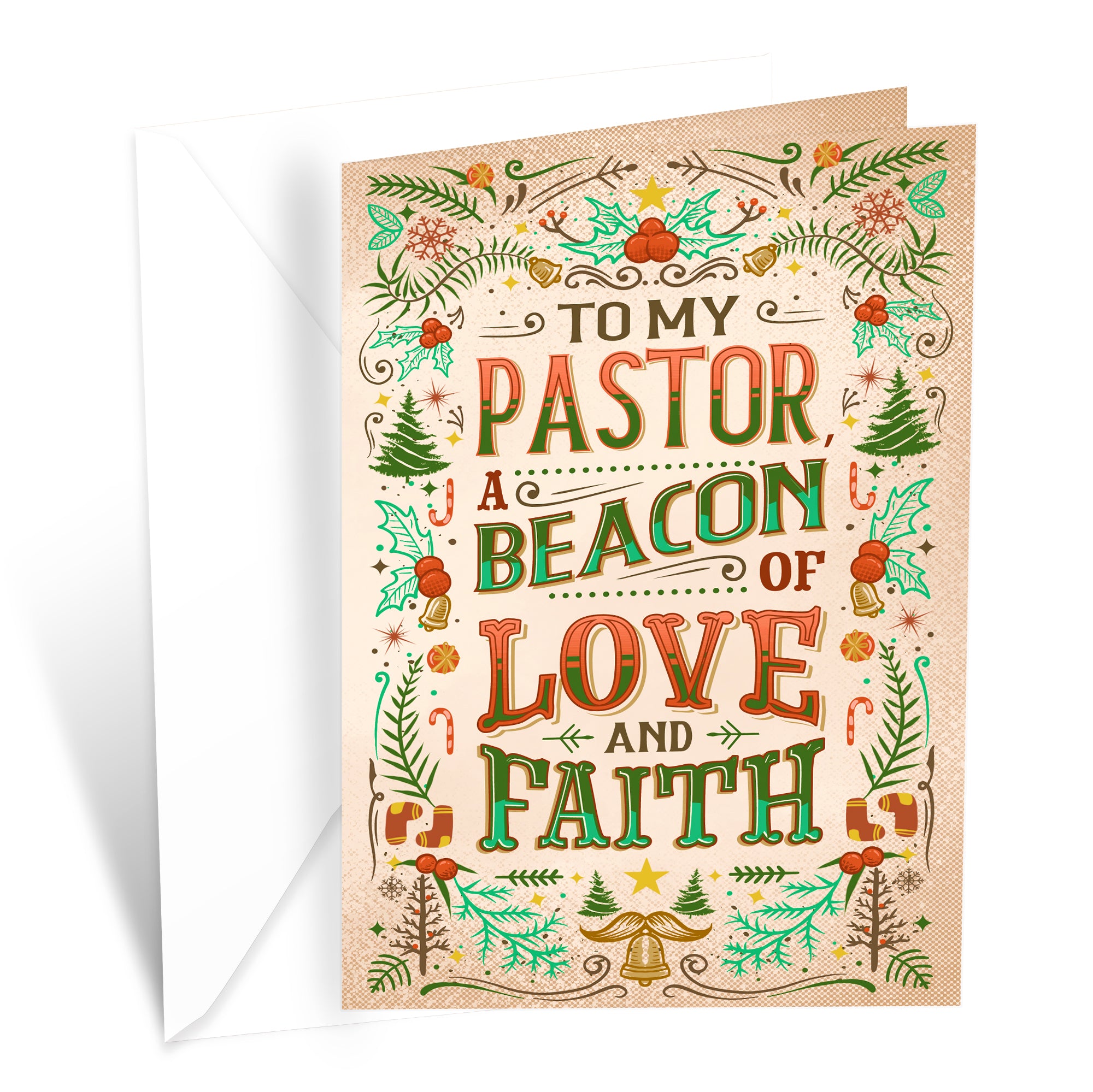 Religious Pastor Christmas Card