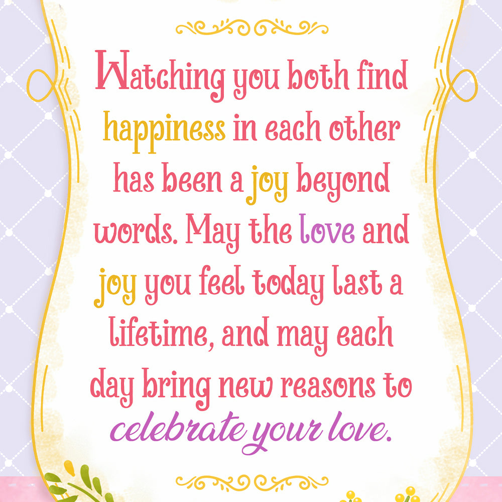 Daughter and Son In Law Wedding Card