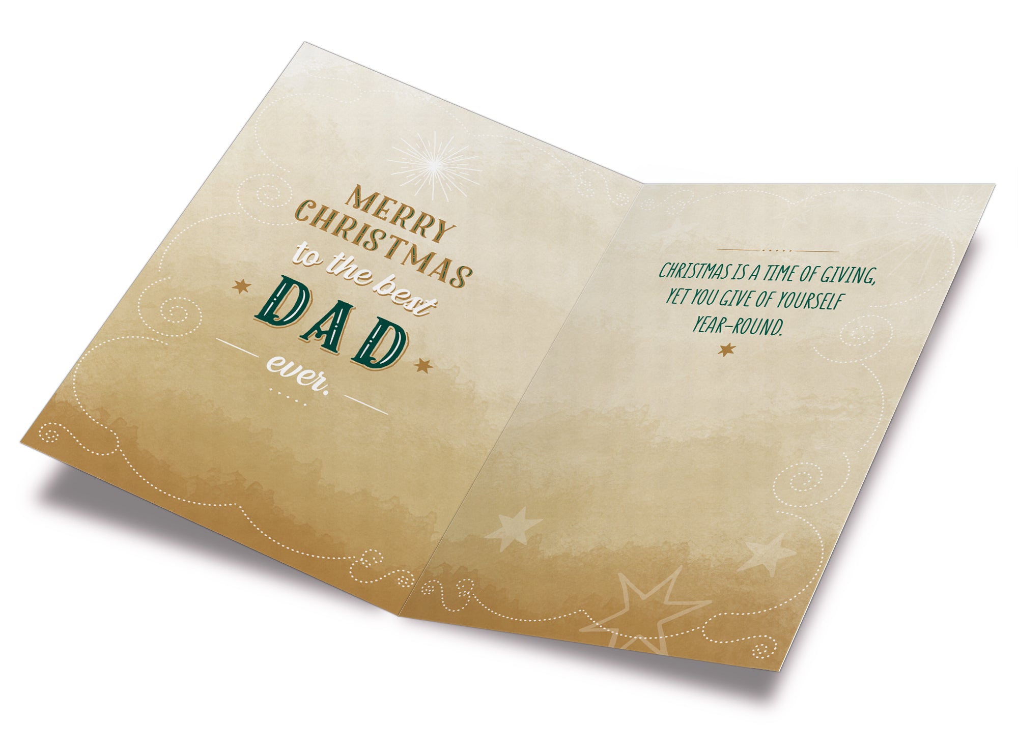 Merry Christmas Card For Dad (Father)