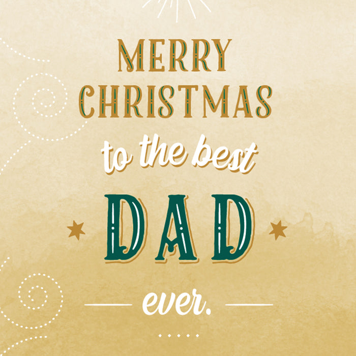 Merry Christmas Card For Dad (Father)