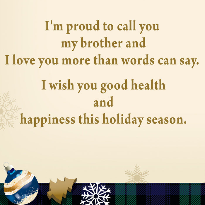 Christmas Card For Brother