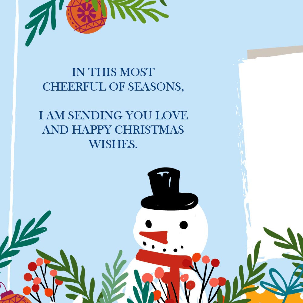 Merry Christmas Card For Brother & Family