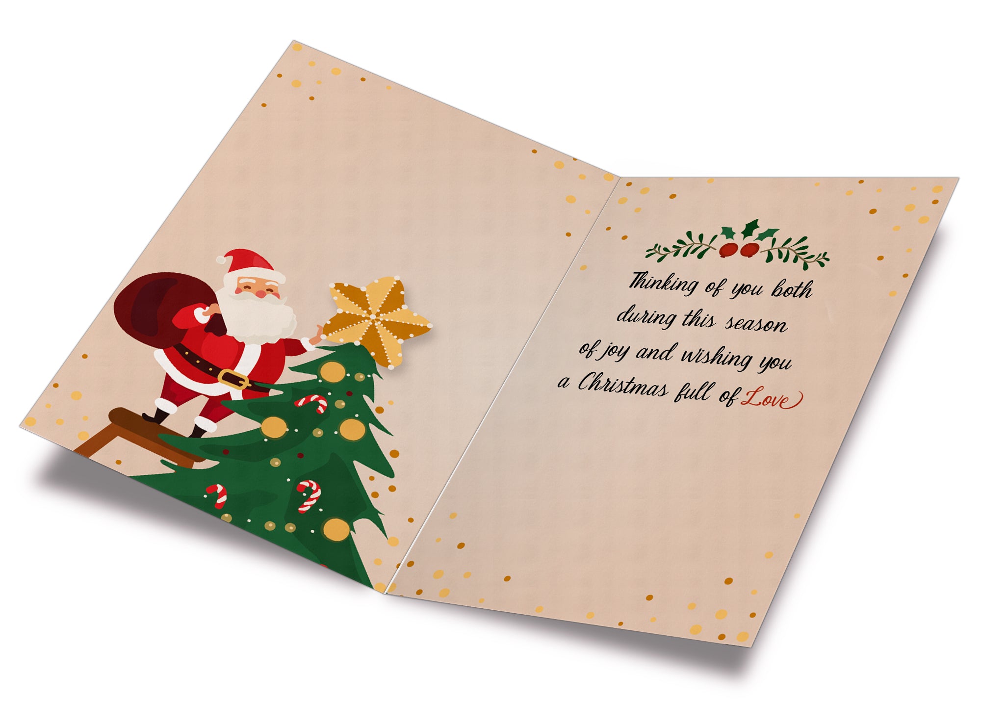 Merry Christmas Card For Brother & Sister