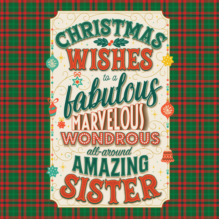 Christmas Card For Sister