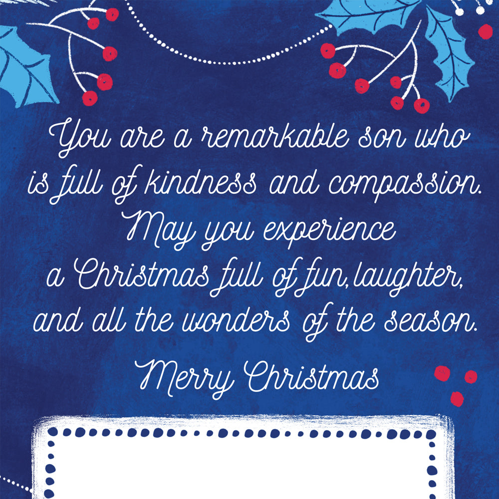 Merry Christmas Card For Son
