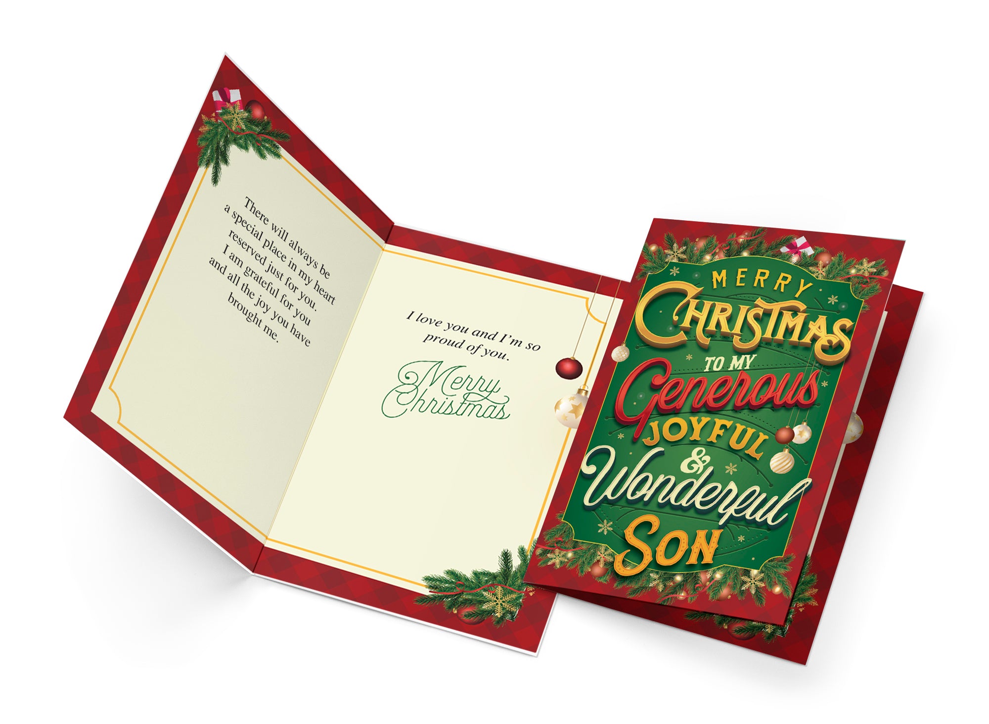 Christmas Card For Son