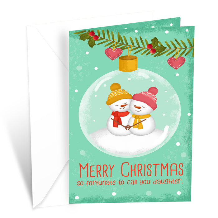 Merry Christmas Card For Daughter