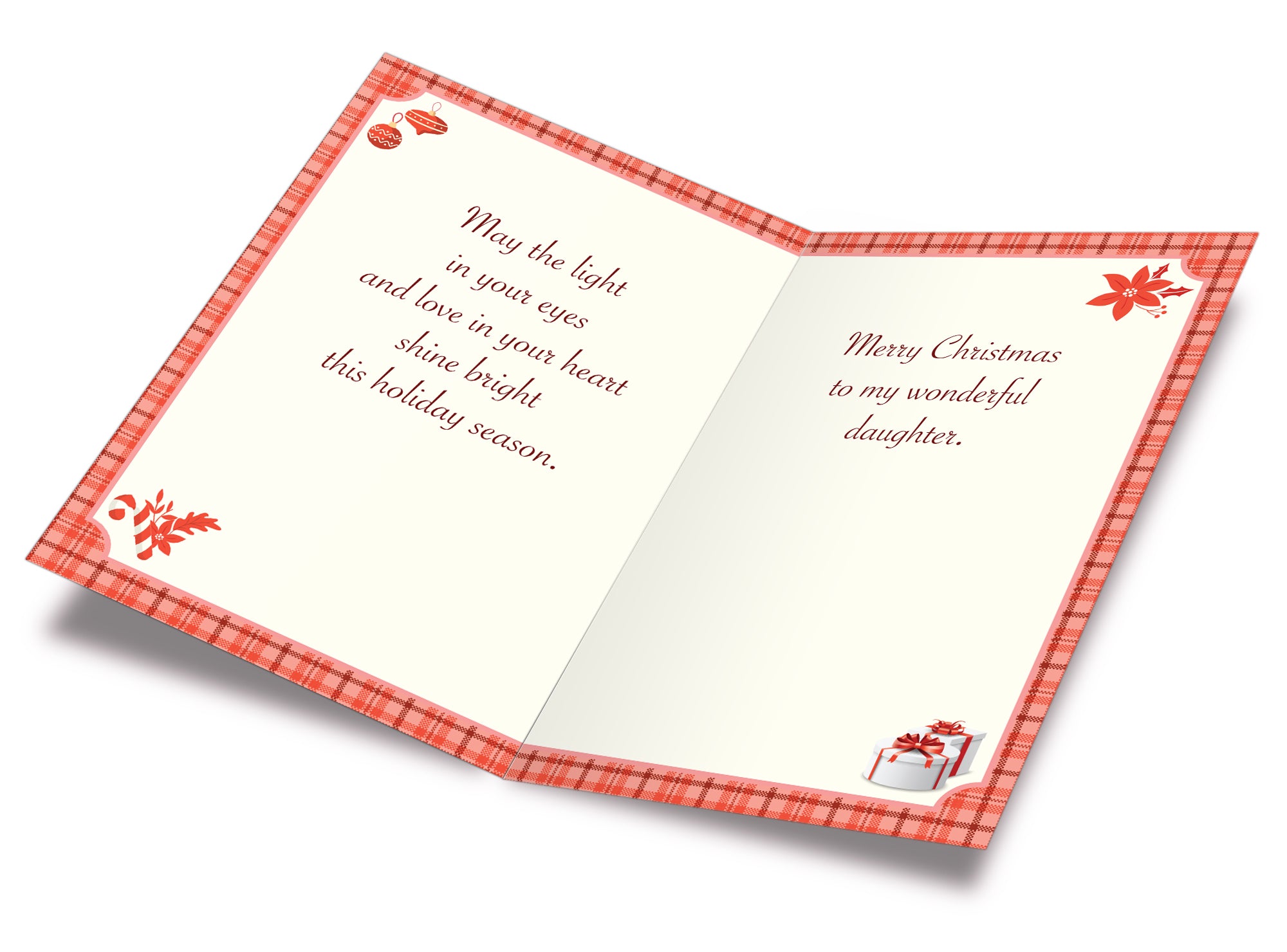 Christmas Card For Daughter