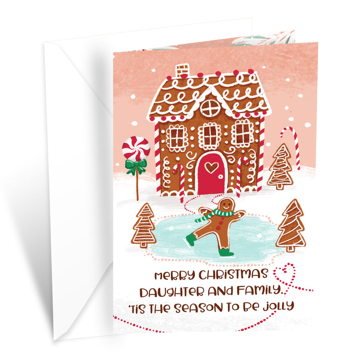 Merry Christmas Card For Daughter & Family