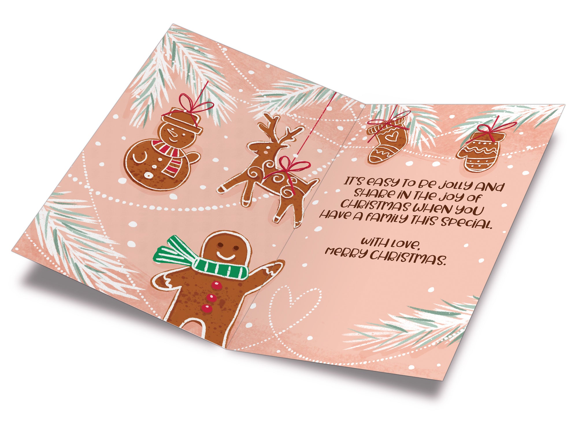 Merry Christmas Card For Daughter & Family