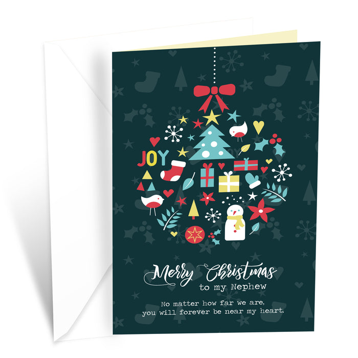 Merry Christmas Card For Nephew