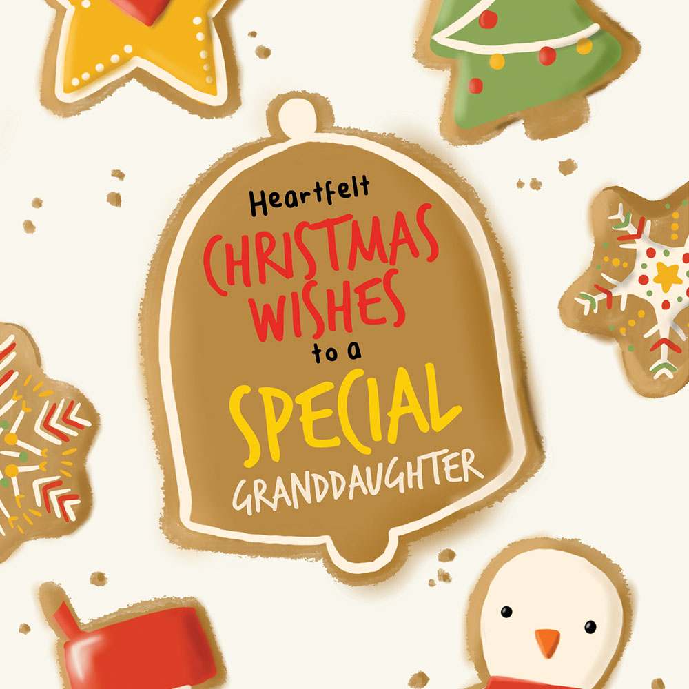 Merry Christmas Card For Granddaughter