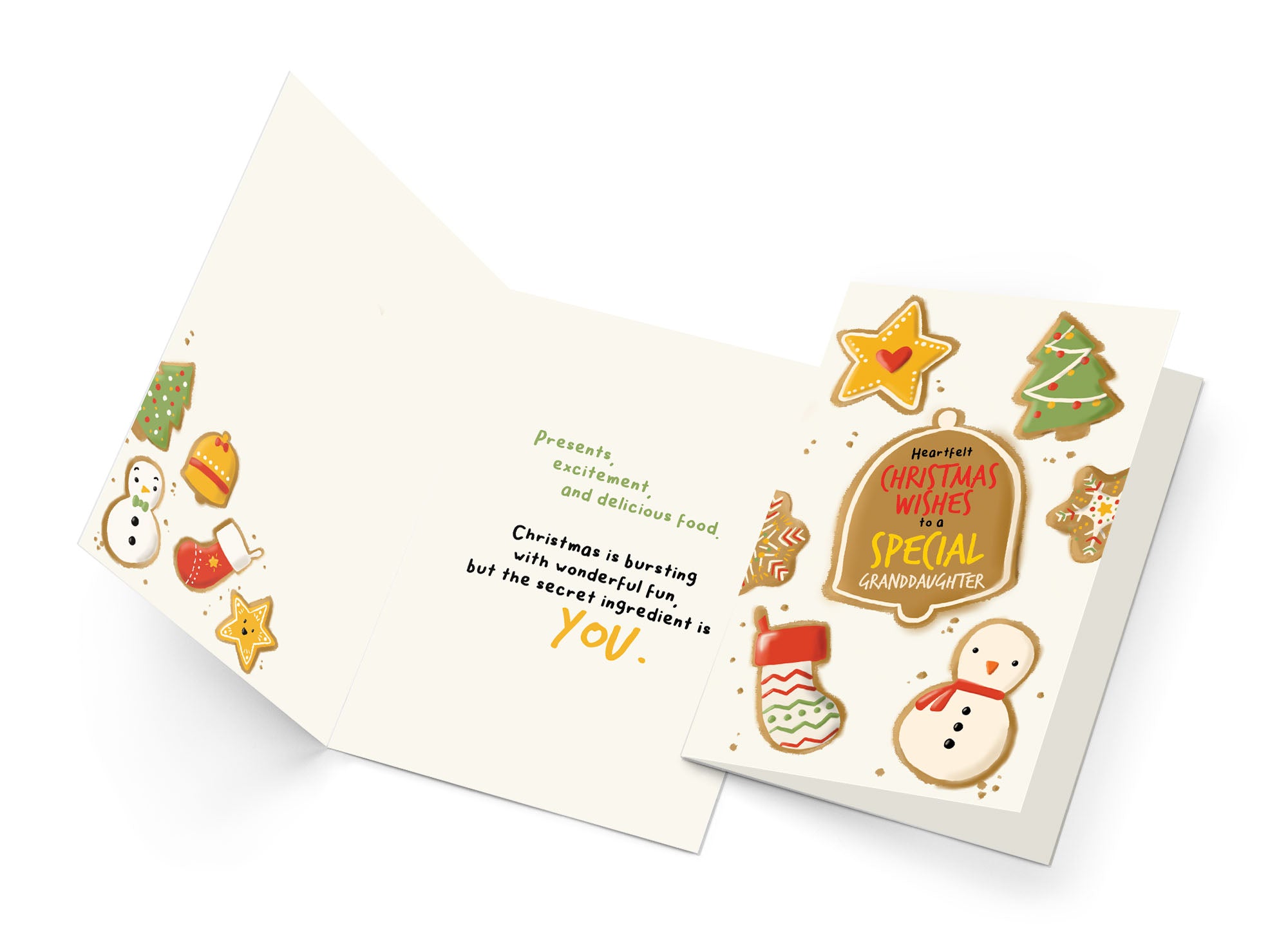 Merry Christmas Card For Granddaughter