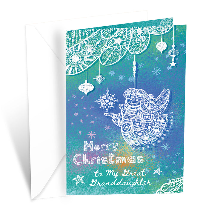 Merry Christmas Card For Great Granddaughter