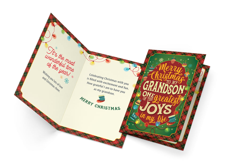 Christmas Card For Grandson