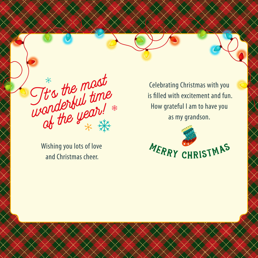 Christmas Card For Grandson