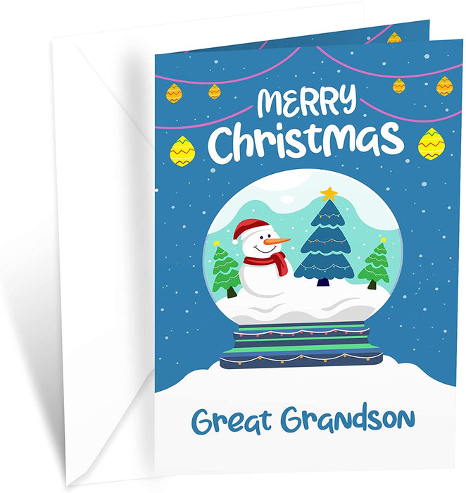 Christmas Card For Great Grandson
