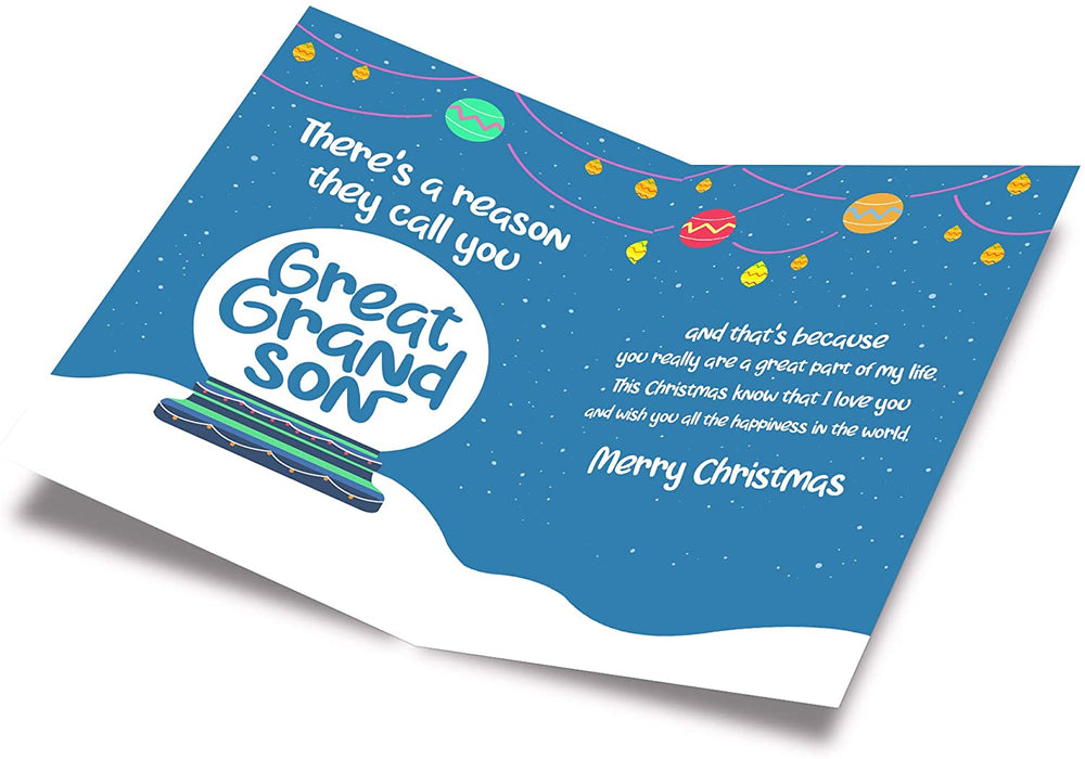 Christmas Card For Great Grandson