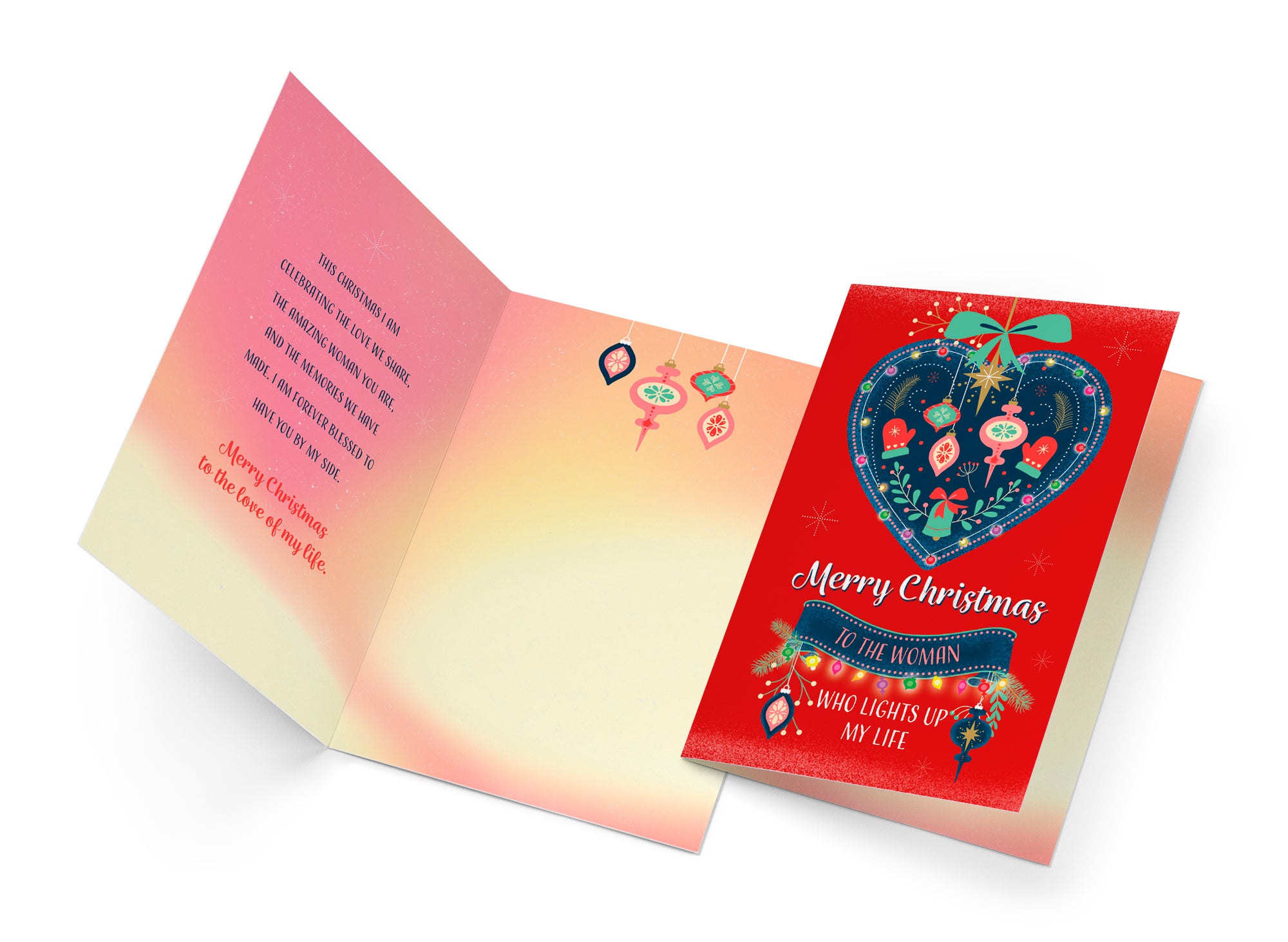 Merry Christmas Card For Wife