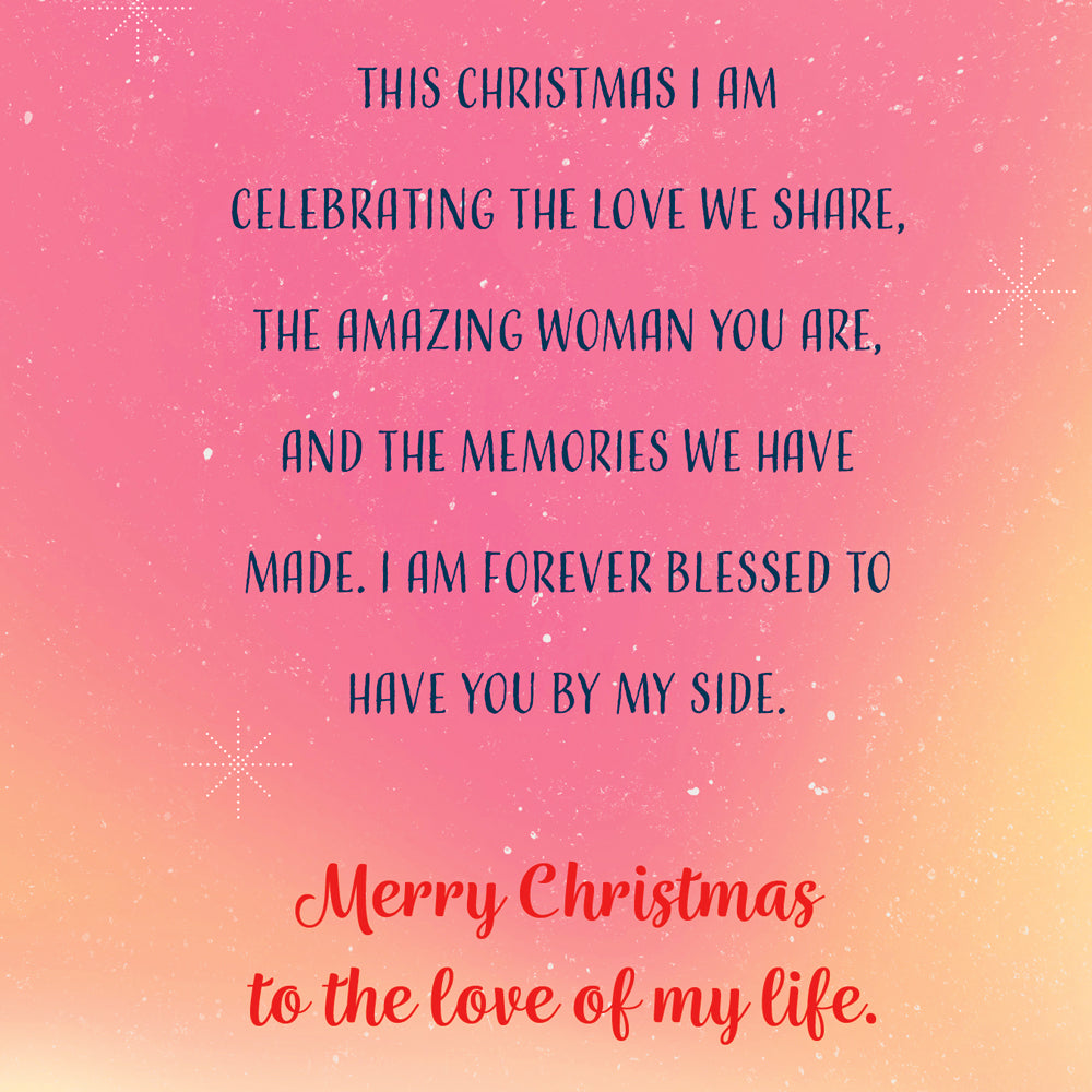 Merry Christmas Card For Wife