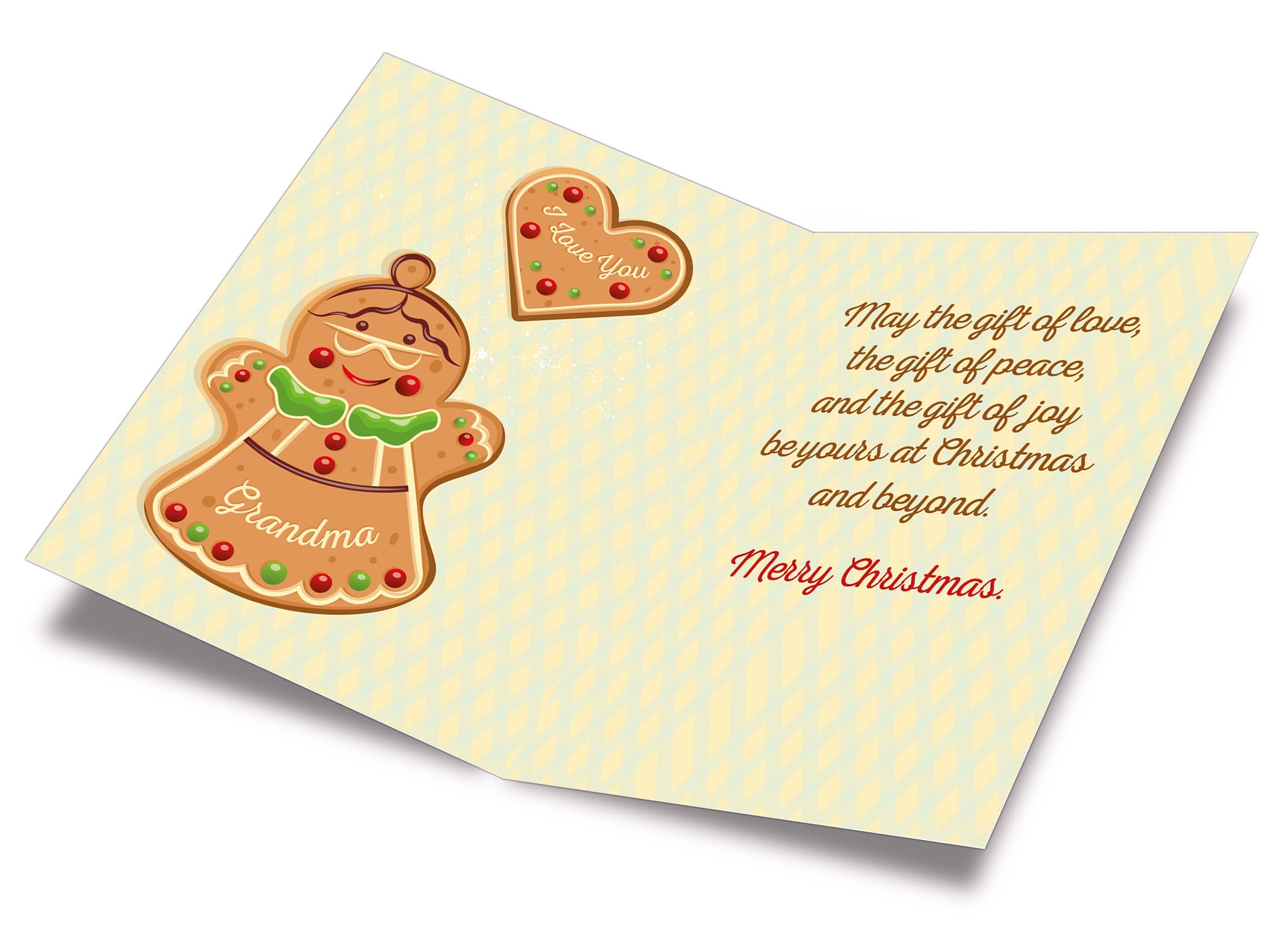 Merry Christmas Card For Grandma