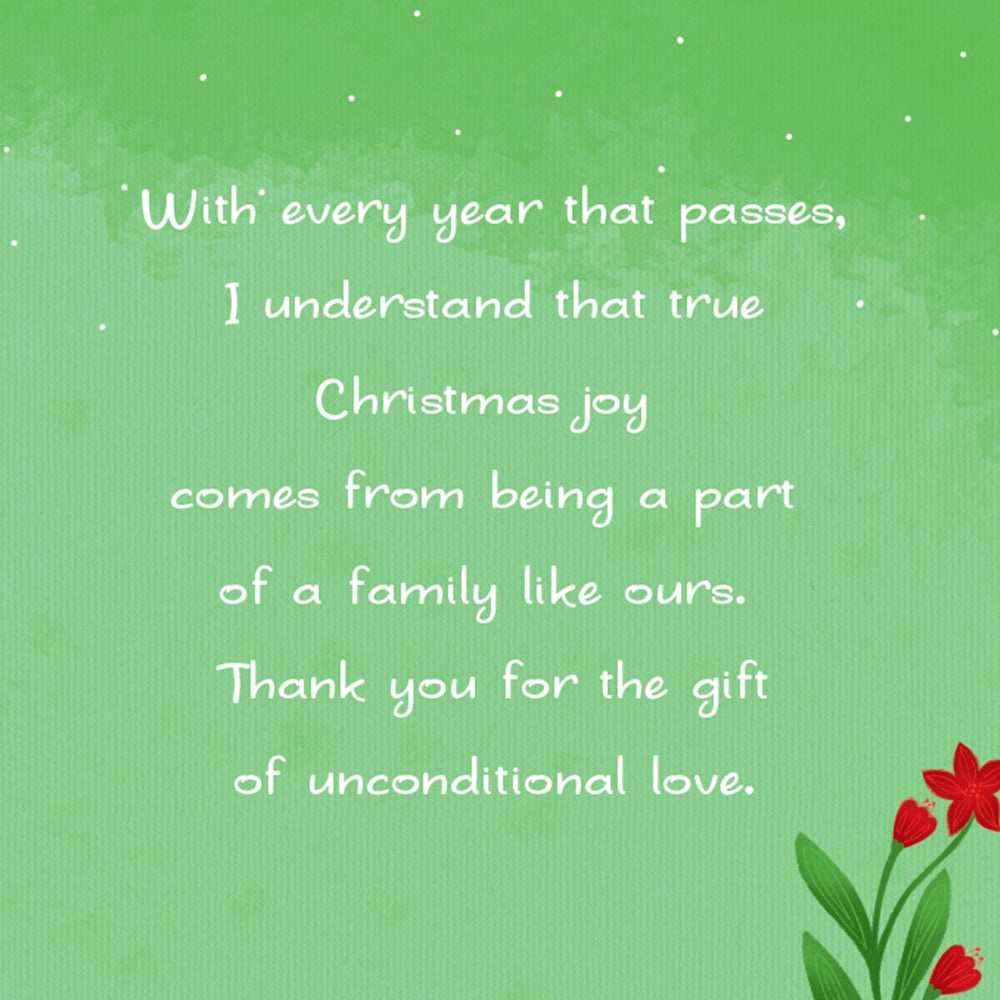 Merry Christmas Card For Parents