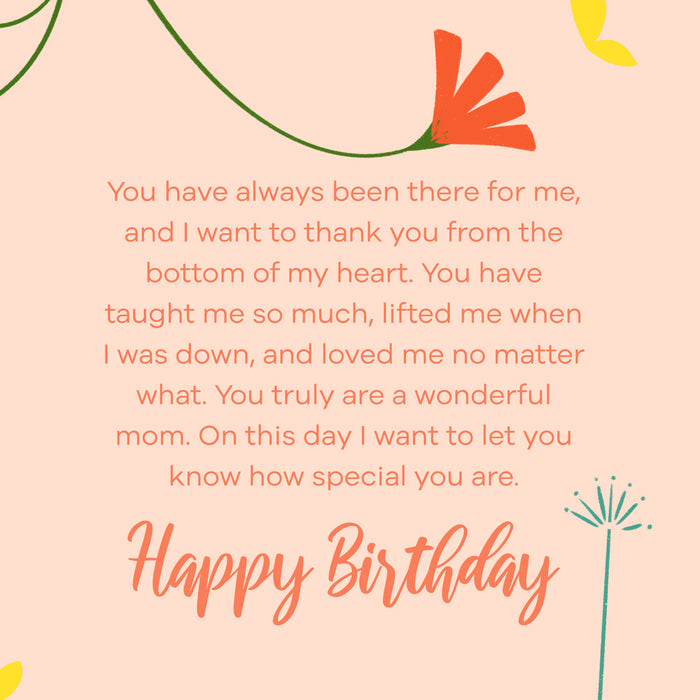 Happy Birthday Card For Mom