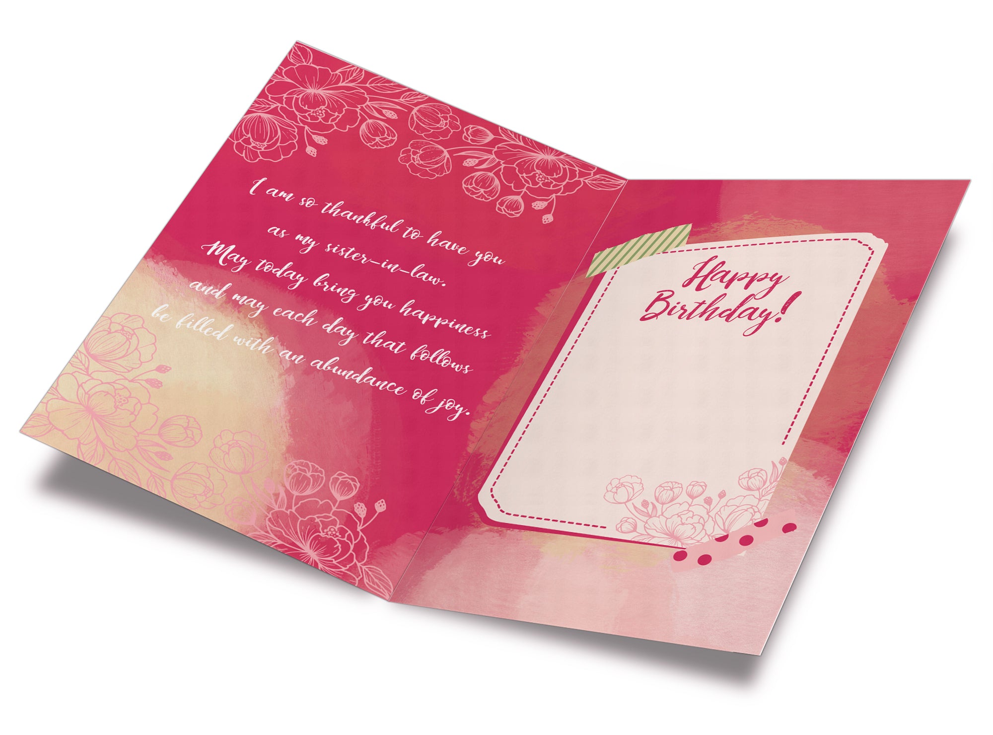 Birthday Card For Sister In Law