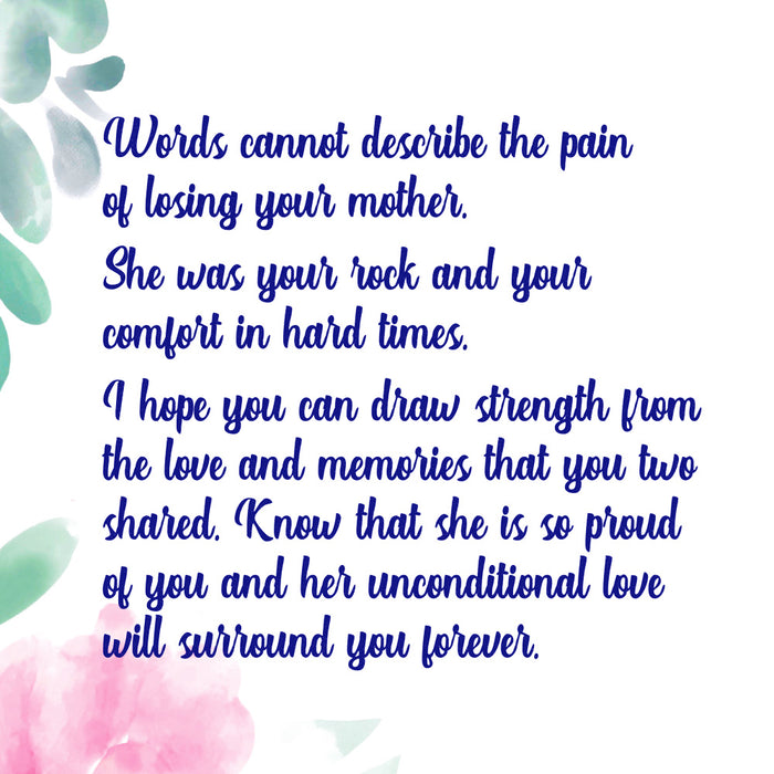 Prime Greetings Mother Sympathy Card For Loss Of Mom, Made In...